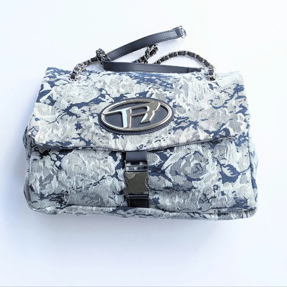 New Denim Canvas Chain Shoulder Flap Large Capacity Bag* - Picture 6 of 16